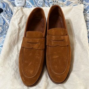 Meermin Unlined loafer in a tan suede 6.5UK/7.5US